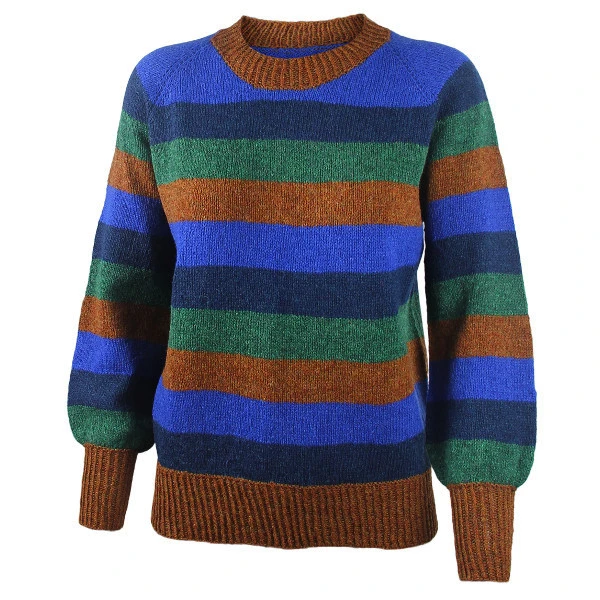 Strikkekit - Stribet Raglan - Hanne Larsen
